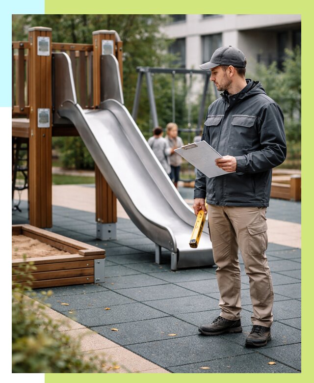 Сертификация детских площадок в Фурманове от 25470 р. | Алешин-Фрв