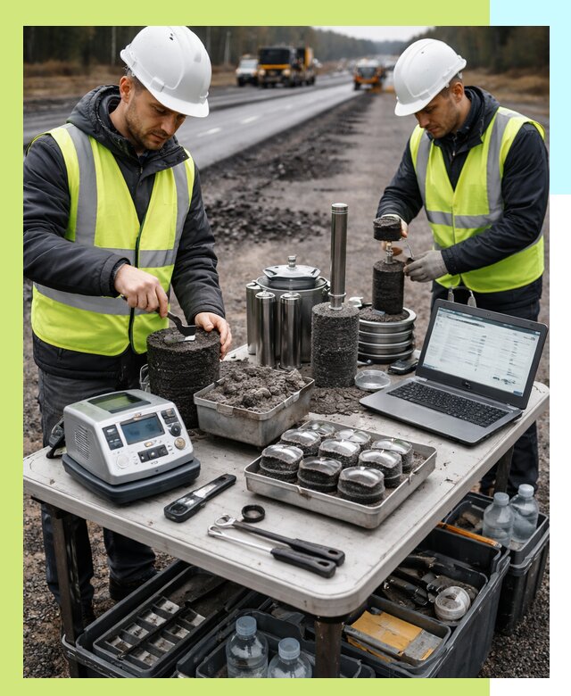 Сертификация асфальта: испытания и подтверждение в Фурманове