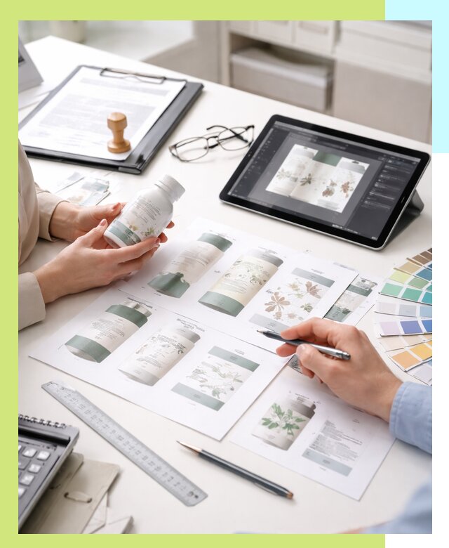 Профессиональная разработка дизайна и текста этикетки продукции в Фурманове