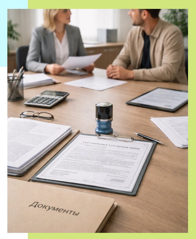 Сертификат соответствия на продукцию в Фурманове от 15282 р.|Алешин-Фрв