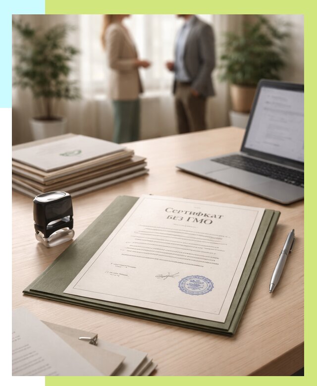 Сертификат без ГМО в Фурманове от 7641 р. оформить срочно Алешин-Фрв