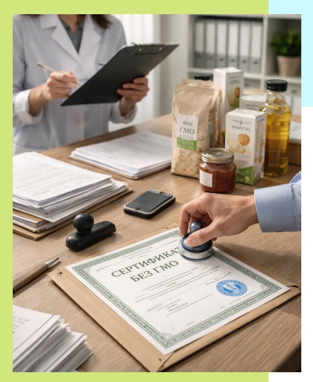 Получение сертификата Без ГМО для продукции в Фурманове
